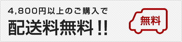 4,800円以上のご購入で配送料無料！！